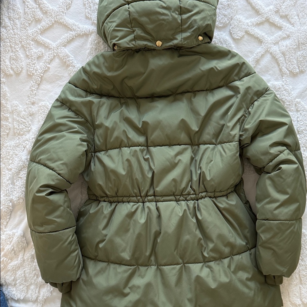 J. Crew Sage Green Women's Puffer Coat - Picture 9 of 11